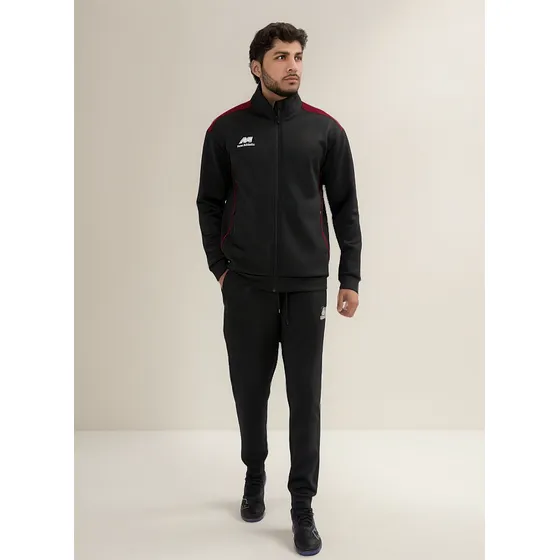 Buzo New Athletic Reflex48 Negro Con Rojo Hombre