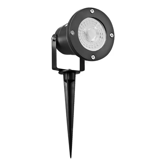 Foco Embutido Estaca Base Gu10 Jardín con Ampolleta led 5w Fria/Calida IP65