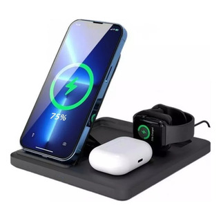 Cargador Inalambrico 3 En 1 Base Para iPhone/iwatch/AirPods Cargador Inalambrico 3 En 1 Base Para iPhone/iwatch/AirPods