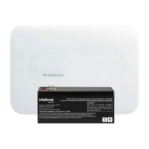 Fonte Nobreak Fa 1220 Mini 12v 2a+ Bateria Xb 1212 Intelbras