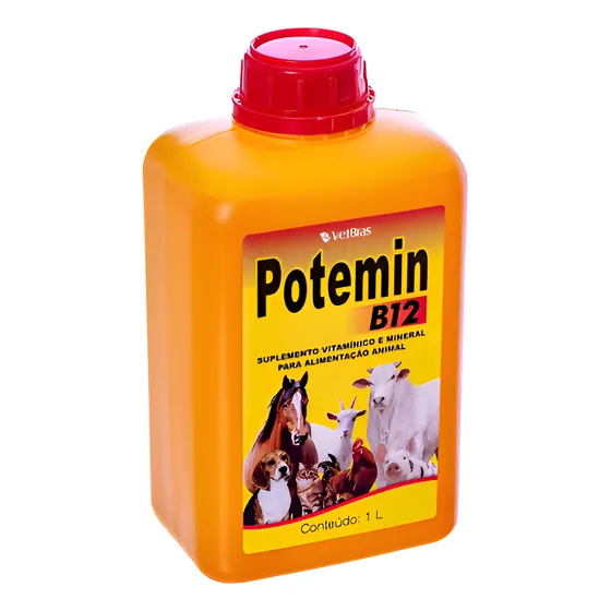 Potemin B12 Suplemento Vitamínico E Mineral  1 Litro Vetbras