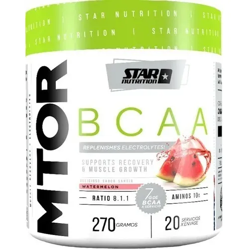 Mtor Bcaa 270 Gr Star Nutrition Aminoácido Nueva Fórmula 