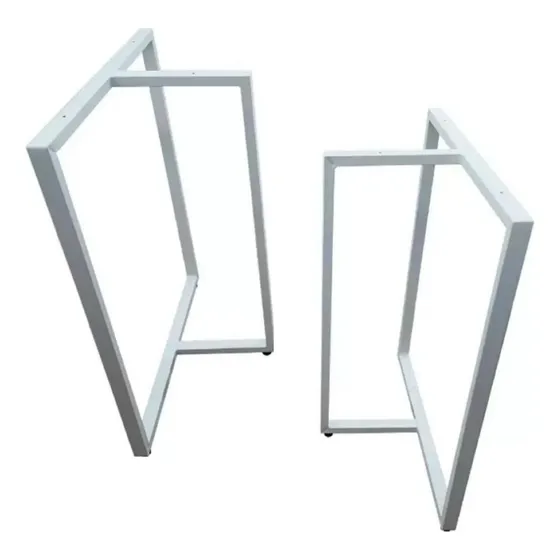 Kit 2 Pés De Mesa 75x60cm Mod. T Estilo Industrial Ferro