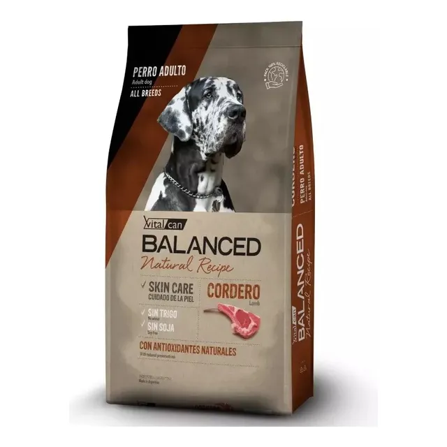 Vitalcan Balanced Natural Recipe Cordero 18kg Con Regalo