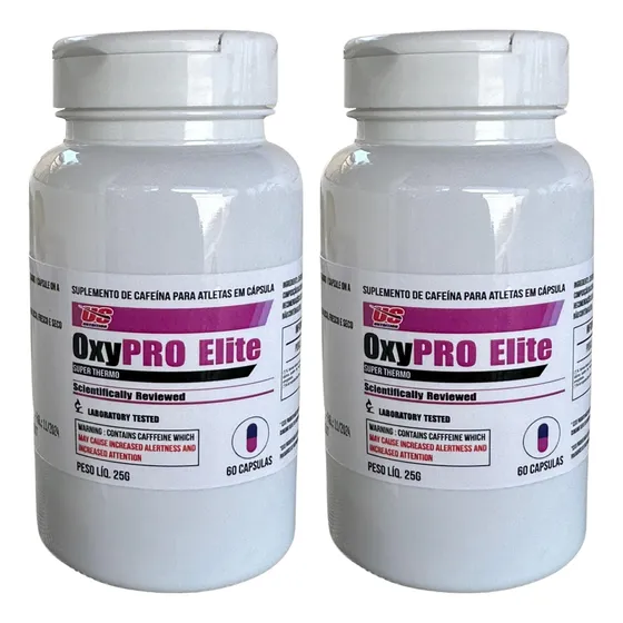 Kit 2 Oxypro Elite Termogenico 60 Caps
