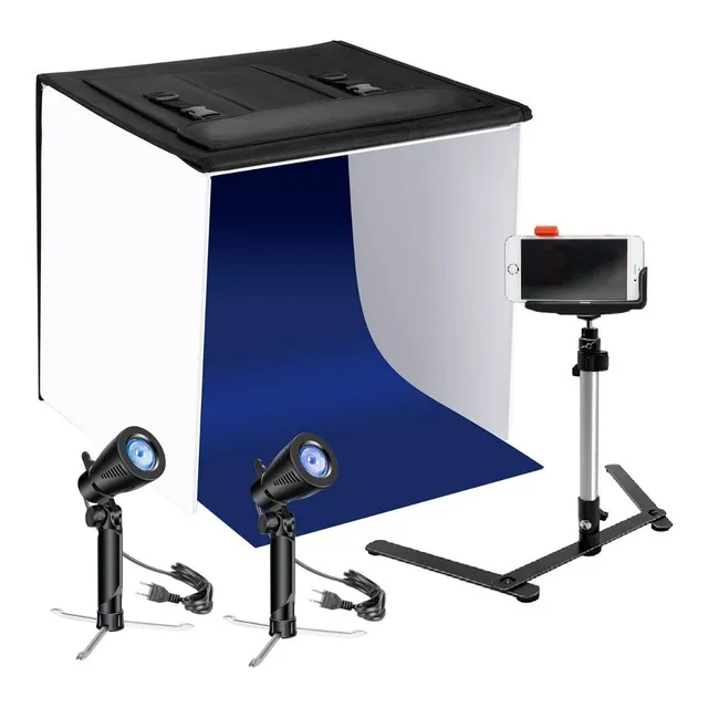 Set Estudio Fotográfico Profesional Portátil + Accesorios
