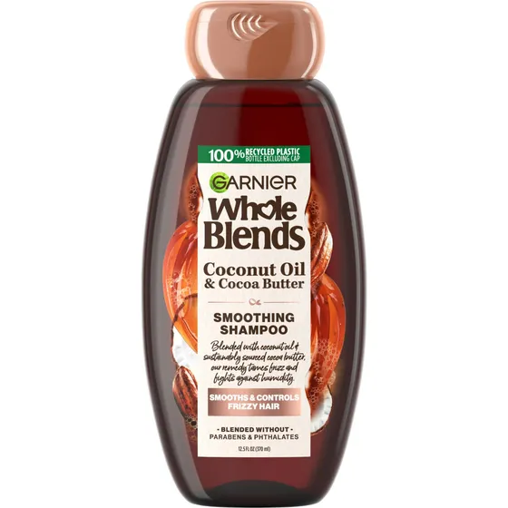 Garnier Whole Blends Shampoo Suavizante Para Cabello Frizz