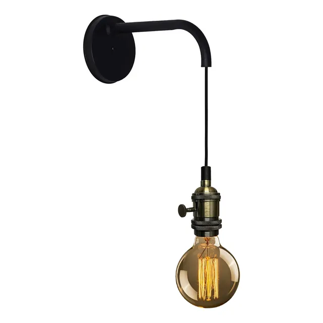 Aplique Vintage Myles Regulable Con Perilla Apto Led Lk