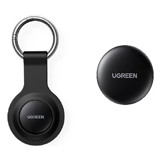 Ugreen rastreador localizador CM520 smart tag compatible con Apple Find con llavero MFi, buscador de teléfono IOS con alarma color negro