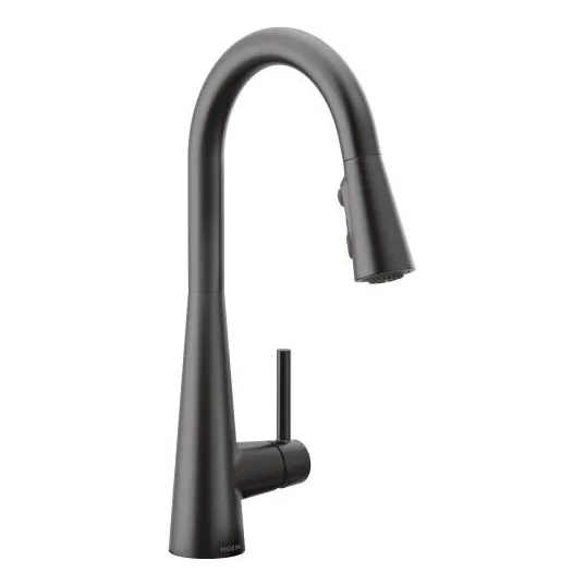 Monomando Para Cocina Sleek 7864bl Negro Mate