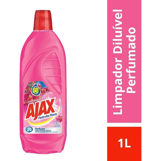 Limpador Perfumado Festa Das Flores Bouquet De Flores 1 Litro Ajax