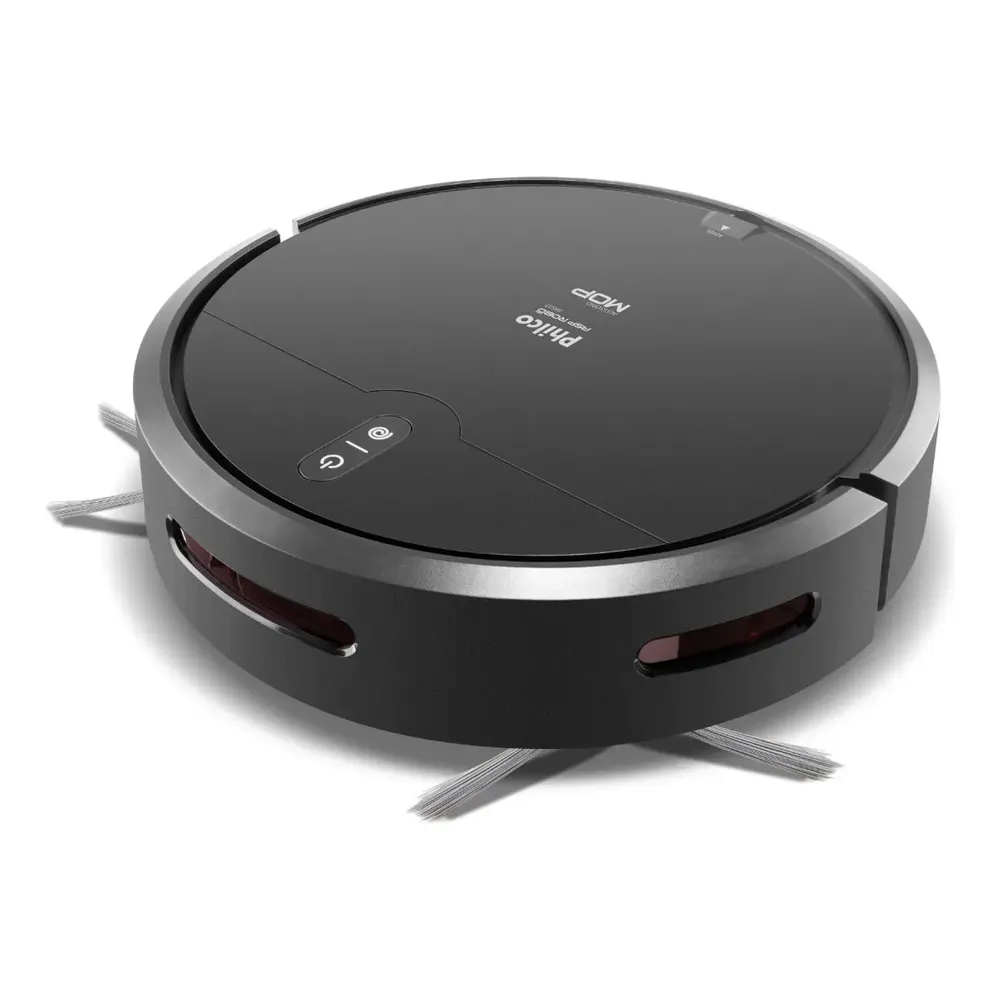 Aspirador De Pó Robô Philco 3 Em 1 Pas23 Com Mop Preto 127/220v