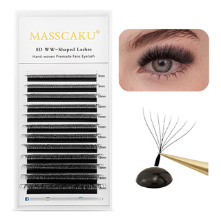 Masscaku Blister Extensiones De Pestañas 8d W Shape Postizas Masscaku Blister Extensiones De Pestañas 8d W Shape Postizas