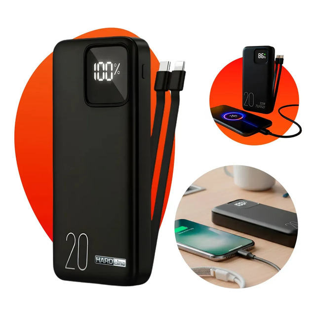Carregador Portátil Power Bank Turbo 20000mah Universal Para iPhone Samsung Motorlola Xiao... Carregador Portátil Power Bank Turbo 20000mah Universal Para iPhone Samsung Motorlola Xiao...