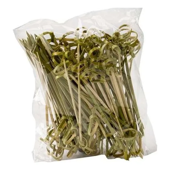 Palito De Bambu Para Pincho X 200 Stick Palo Cocteles 12 Cms