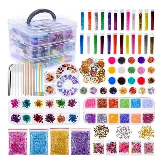 Resina Epóxica Kit De Accesorios Para Joyería Y Manualidades