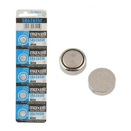Pilas Maxell Sr626sw 1.55v Para Reloj 5 Unidades/ Chilehogar