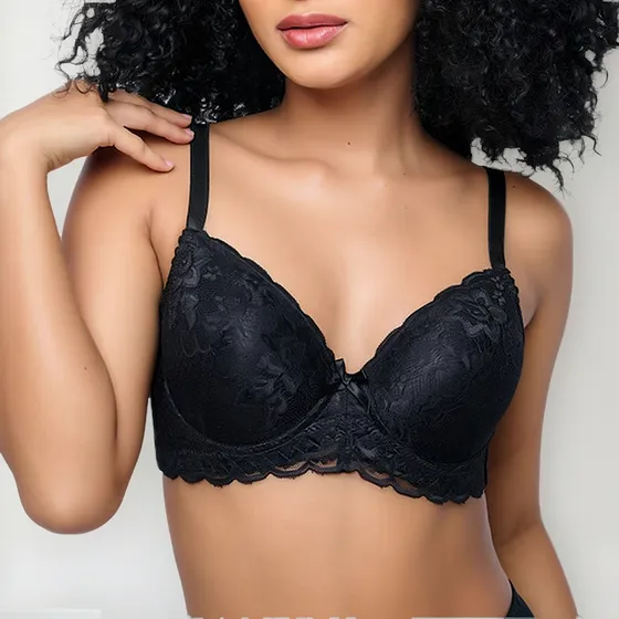 Sexy Brasier En Encaje Copas Preformadas Y Varillas, 1-2181