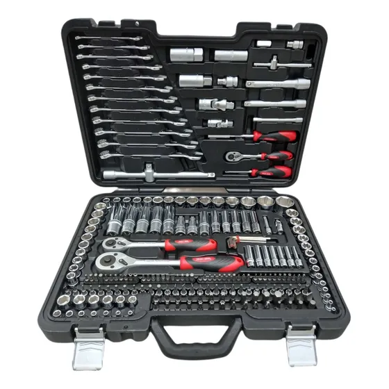 Juego Maleta 218 Piezas Dados Llaves Tooltech No Stanley 