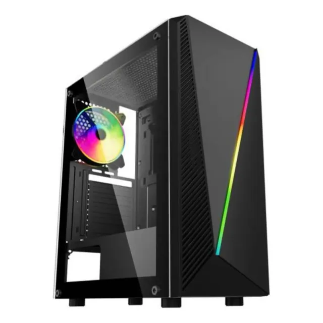 Gabinete Para Pc Gamer Oditox Rgb Vidrio Templado Psu Cover