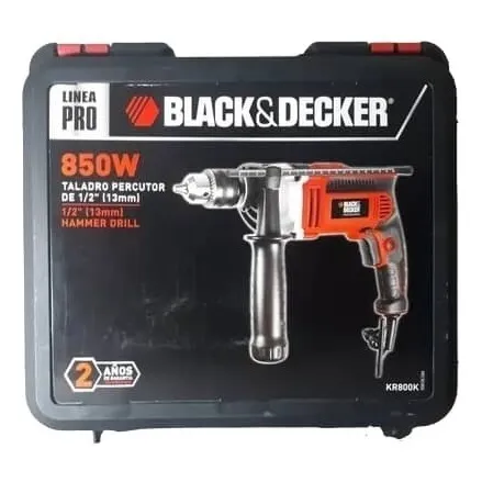 Taladro Percutor 1/2 Black And Decker 850 Watios 