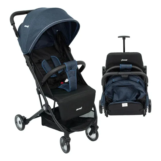 Cochecito Ultra Compacto Ferrara Plus Color Azul Oscuro Chasis Azul Oscuro