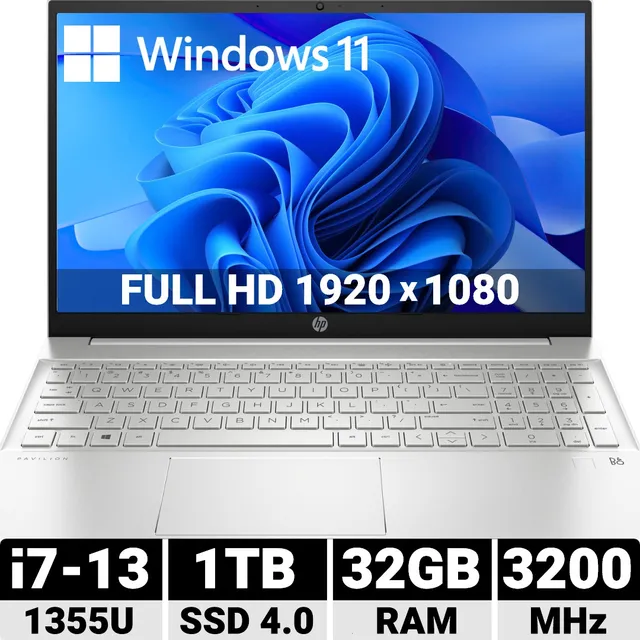 Laptop Hp Pavilion I7, 32 Gb Ram, Ssd Nvme 1 Tb, Gen4.0 15,6