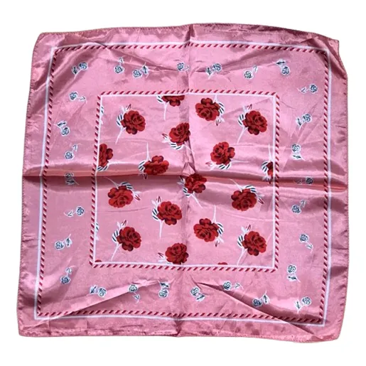 Pañoleta Importada En Seda 50cmx50cm Estampada Diseños