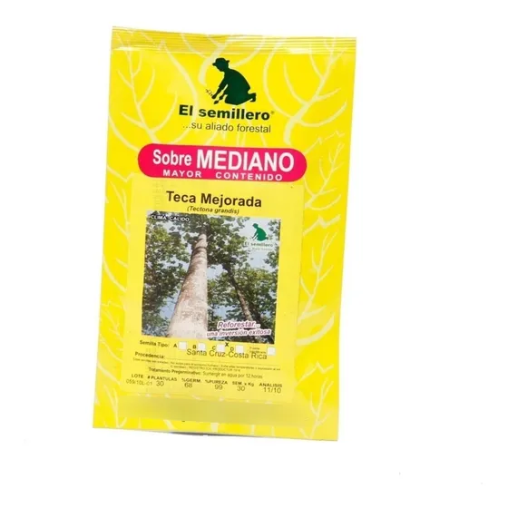 Semilla Teca Mejorada Escarificada 30 Gramos El Semillero