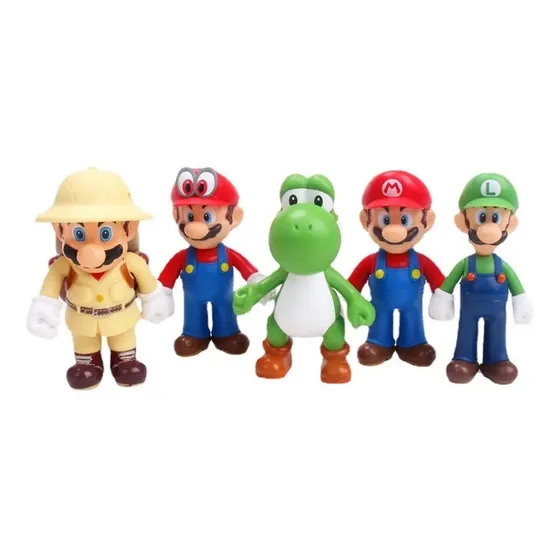 Figura Super Mario Set Muñeco Juguete Coleccion Luigi Yoshi