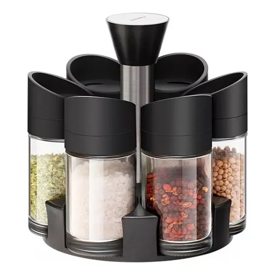 Pack Condimentero Giratorio Plastico Organizador Condimentos Especieros De Cocina Pack Condimentero Giratorio Pack Especiero Giratorio Set Condimentero Organizador 360 Arcashopping