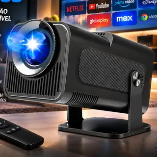 Projetor Vlx Hy320 Mini 4k Wi-fi Preto Bluetooth Android Preto 127/2