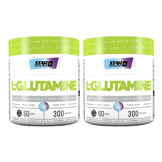 Glutamina Star Nutrition 300 Gr X 2 Unidades Micronizada