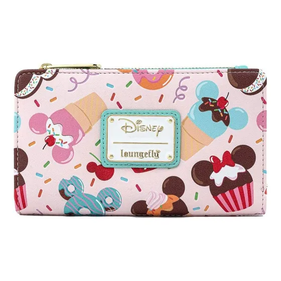 Cartera Con Solapa Loungefly Disney Mickey Y Minnie Mouse...