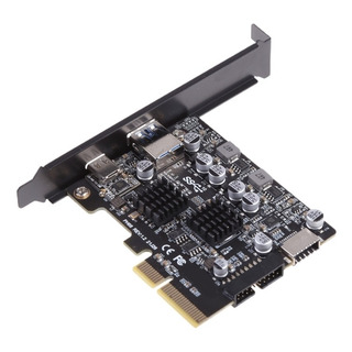 2 Portas Pci-e 4x Para Placa De Expansão Usb 3.2 Gen 2 A Tip 2 Portas Pci-e 4x Para Placa De Expansão Usb 3.2 Gen 2 A Tip