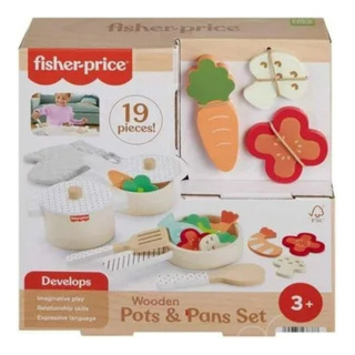 Fisher Price Juego De Ollas Y Sartenes Madera Para Niños Fisher Price Juego De Ollas Y Sartenes Madera Para Niños