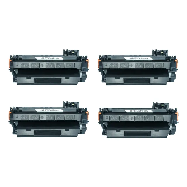 Kit 4 Tóner Genérico 05a Ce505a 80a Cf280a 119 120 Negro