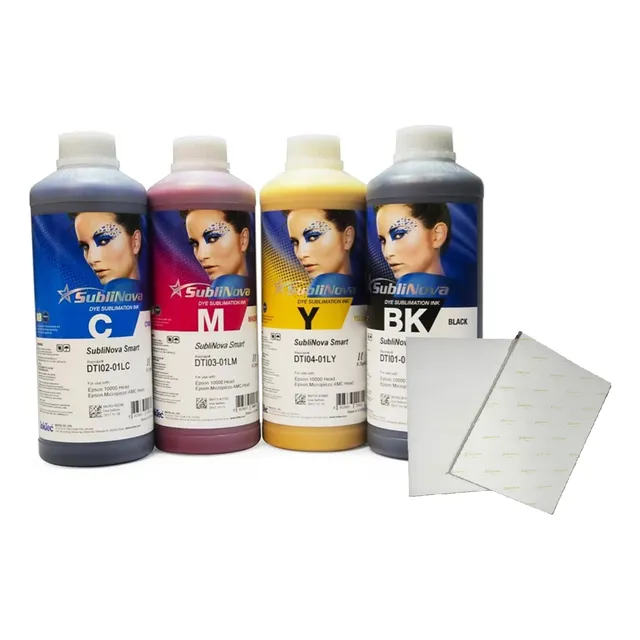4l Tinta Para Sublimar 121 1110 1210 L1250 F170 + 100 Hojas