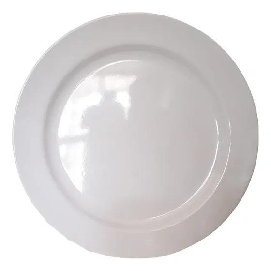 Plato Llano De Melamina De 25 Cm Tipo Parrillero