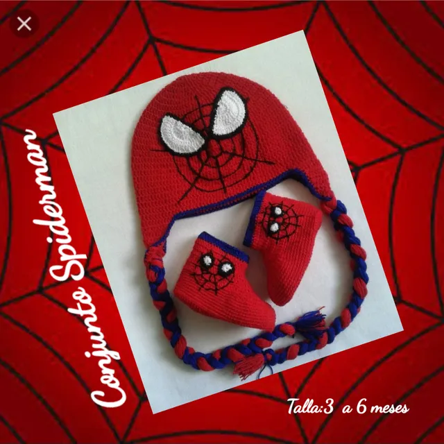 Conjunto Tejido Para Bebé (super-héroes)