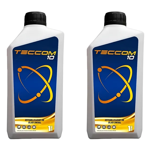Teccom 10 Estabilizador De Oleo Diesel 1lt - Kit 2 Unidades