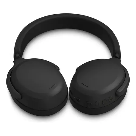 Headphone Bluetooth Philips TAH2500BK/97, Fone Sem Fio com Cancelamento de Ruído Ativo ANC, Até 50h de Bateria, Microfone para Chamadas, Modo Game, Preto