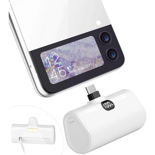 Mini Usb C Power Bank Con Soporte Teléfono Y Luz Led 5000mah Mini Usb C Power Bank Con Soporte Teléfono Y Luz Led 5000mah