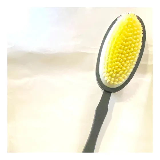 Cepillo Ducha Exfoliante Mango Madera Doble Cerdas Naturales