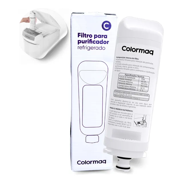 Filtro Refil Purificador Agua Eletronico Colormaq Original