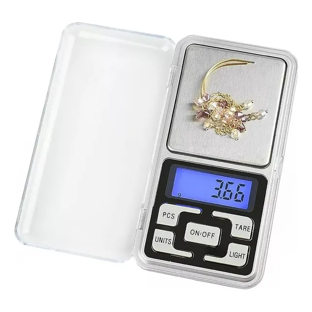  Balanza Digital De Precisión 0,1g Hasta 500g De Bolsillo