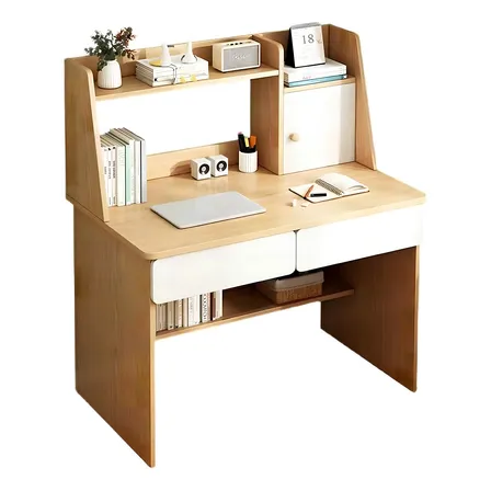 Escritorio Con Estanteria 80*110cm Cajón Gabinete Oficina