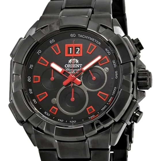 Reloj Orient Hombre Enterprise Cronografo Ftv00004b Negro Negro Negro