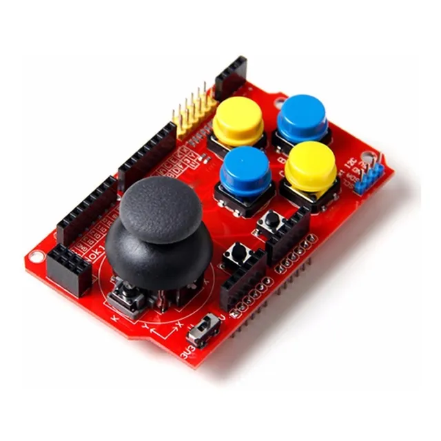 Arduino Joystick Shield 7 Pulsadores Con Interfaces Nubbeo