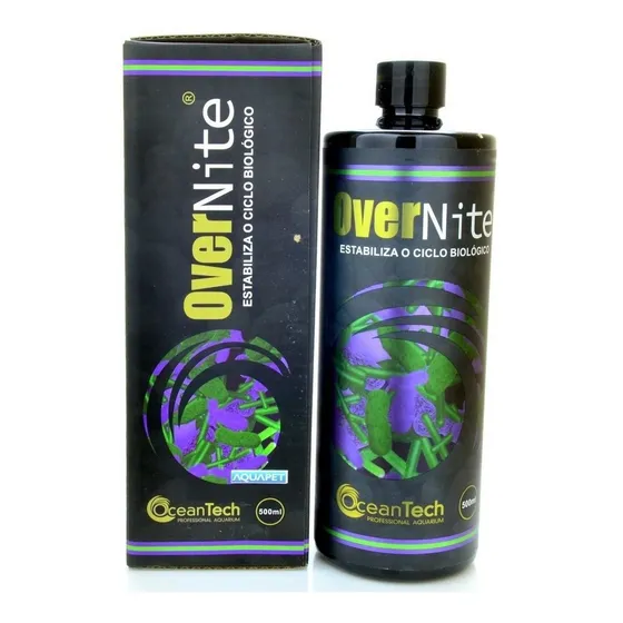 Redutor De Amônia E Nitrito Over Nite 500ml Ocean Tech